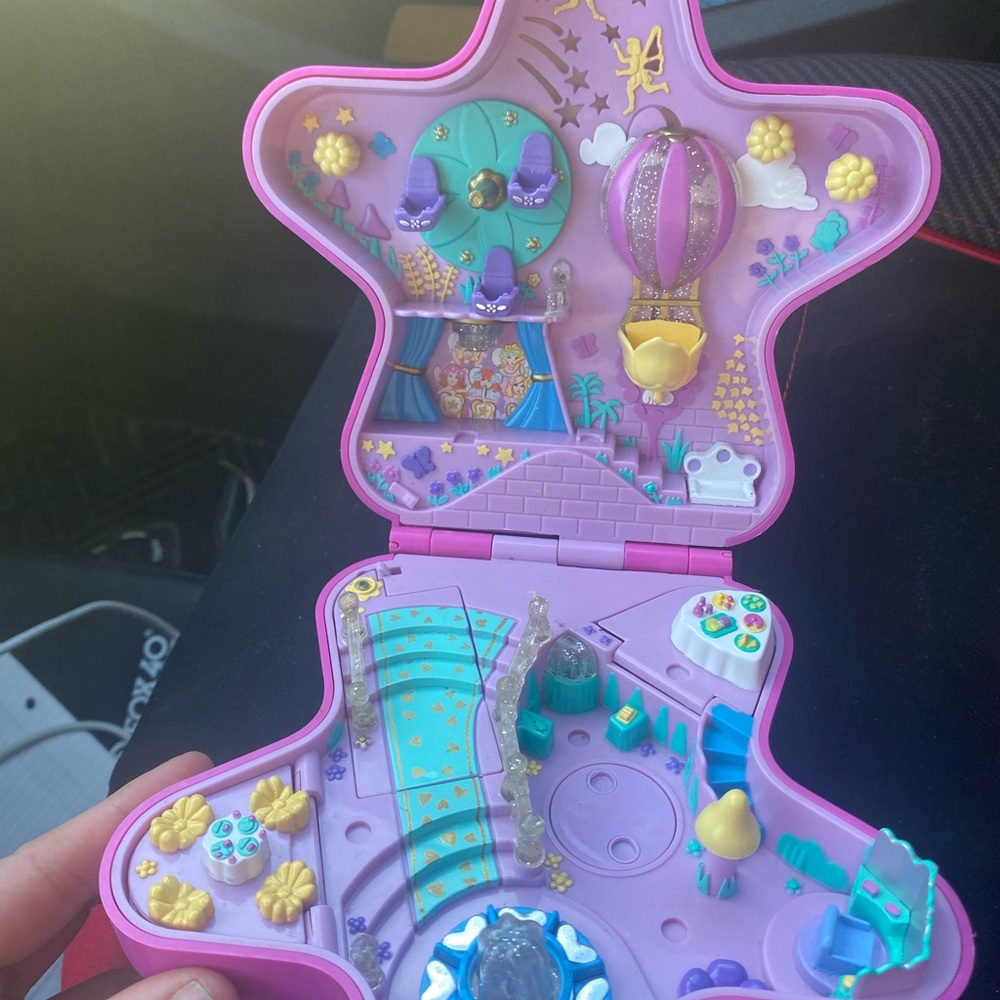 Blue Bird Polly pocket  Star-Shaped Playset with Purple and Pink Accents